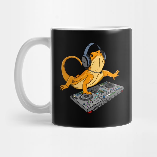 Bearded Dragon DJ Sound Tech Party by HiDearPrint